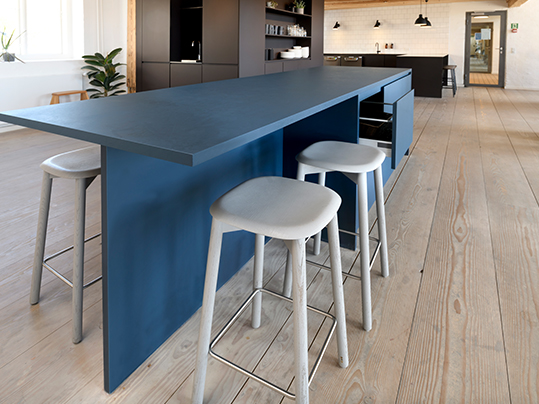 Furniture Linoleum Airtame blue kitchen